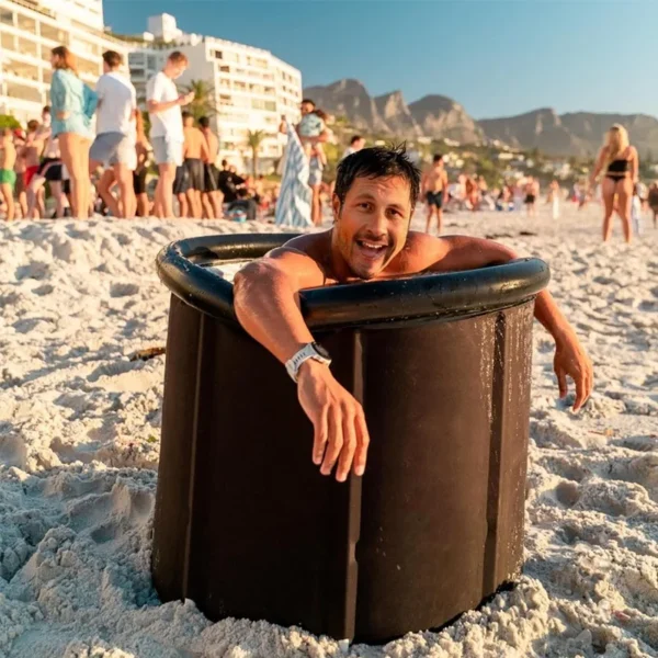 Ice Bath Bucket Folding Adult Bath Bucket Household Inflatable Folding Bathtub Outdoor Portable Ice Bath Bucket Set - Image 5