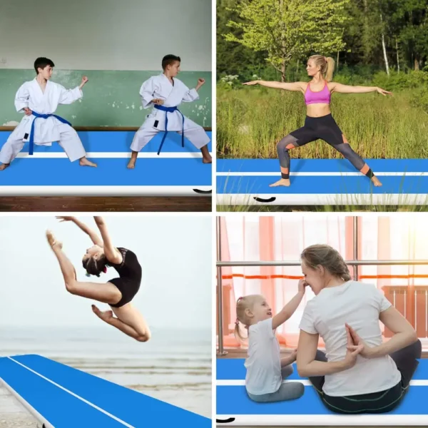 3M 4M 5M Inflatable Gymnastics Airtrack Floor Tumbling Air Track For Kids Adult One Free electronic Pump - Image 6