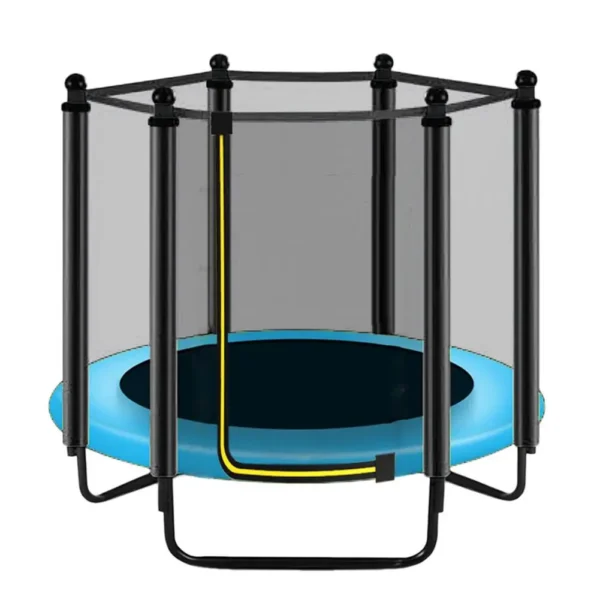 Round Kids Mini Trampoline Enclosure Net Pad Rebounder Outdoor Exercise Home Toys Jumping Bed Safety Net Protection Guard - Image 5