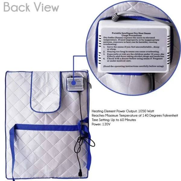 Infrared Sauna Spa Slimming Negative Ion Detox Therapy Personal Portable Far Fir Sauna Folding Chair Cabin Room Sauna Heater - Image 5