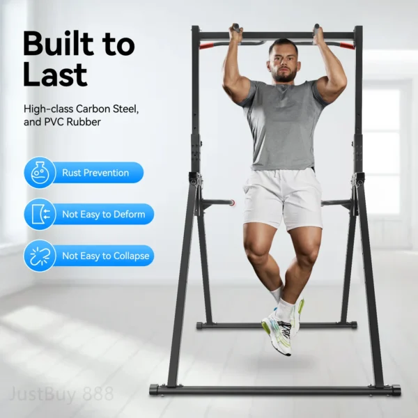 Foldable Triangular Pull up Bar Station Multifunctional Freestanding Traction Bar（200kg Capacity）for Strength Training - Image 2