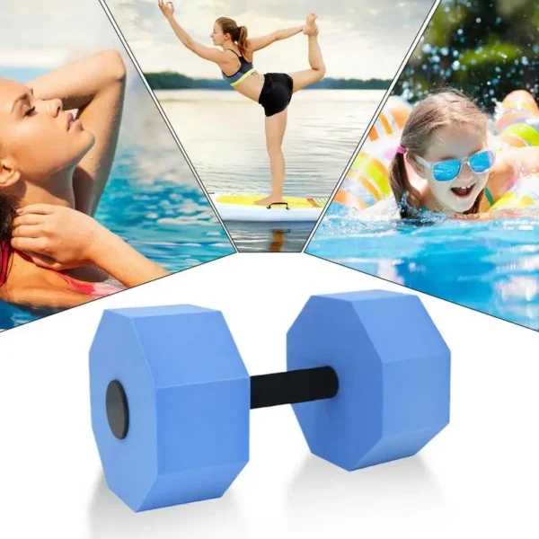 Water Weights 1 Pair Water Aquatic Pool Exercise Dumbbells High-Density Training Exercise Barbells Core Aerobics Equipment For - Image 4
