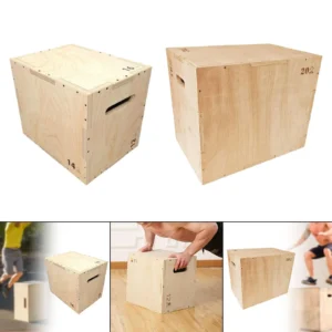 Plyo Box Multifunctional Wooden Plyometric Box Plyometric Jump Box 3 in 1 Agility Box for Jumping Fitness Lunges Workout Squats
