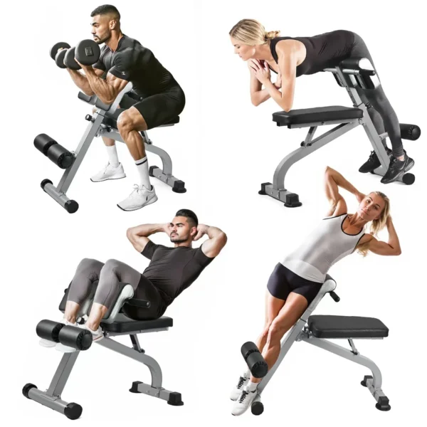 Gym Adjustable Multi Function Abs Roman Chair Back Hyper Extension Exercise Bench Roman Chair Strength Training for sale - Image 2