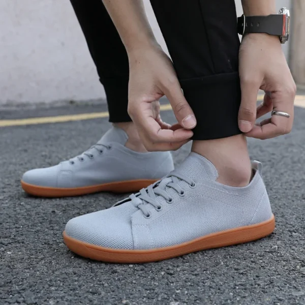 Men's Minimalist Barefoot Sneakers Wide Fit Zero Drop Sole Optimal Relaxation Men's Cross Trainer Barefoot Shoes Sneakers - Image 4