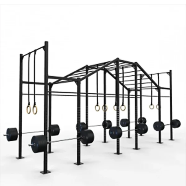 Factory Professional Design Custom Cross Training Fitness Rigs Outdoor Rigging Power Cage Squat Rack Wall Mounted Pull up Rig - Image 3