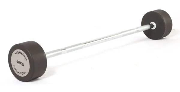 PU Small Barbell Straight Bar Curved Bar Weightlifting Barbells for Gym Hard Pull Small Barbell - Image 2