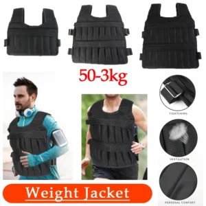 3/15/20/35/50kg Weighted Jacket Durable Weighted Vest Loading Weight Vest Weighted Exercise Vest for Workout Running Training