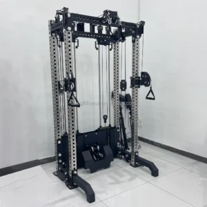 Folding Wall Cable Rack Integrated Trainer Squat Rack Free Bench Press Rack High Pull Down Wall Bird Comprehensive Trainer