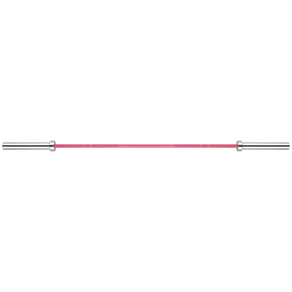 Gym Equipment 2.01m Weightlifting Barra Gym Barbell Weight Women Olimpi Bar pink 15kg Weight Lifting Barbells Bar for Sale - Image 3
