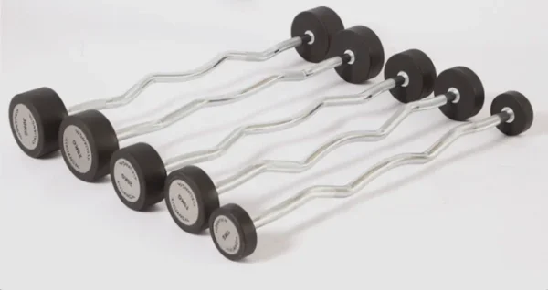 PU Small Barbell Straight Bar Curved Bar Weightlifting Barbells for Gym Hard Pull Small Barbell - Image 5