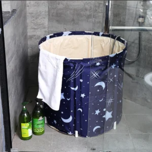 PVC Foldable Bath Tub for Adults Portable Bathing Tub Home Sitting Bath Tub Full Body Bath Tub Ice Bath