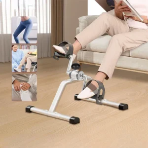 Portable Pedal Exerciser Under Desk Bike Pedal Exerciser Non Slip Foot Peddler Machine Mini Bicycle Trainer for Home Exercise