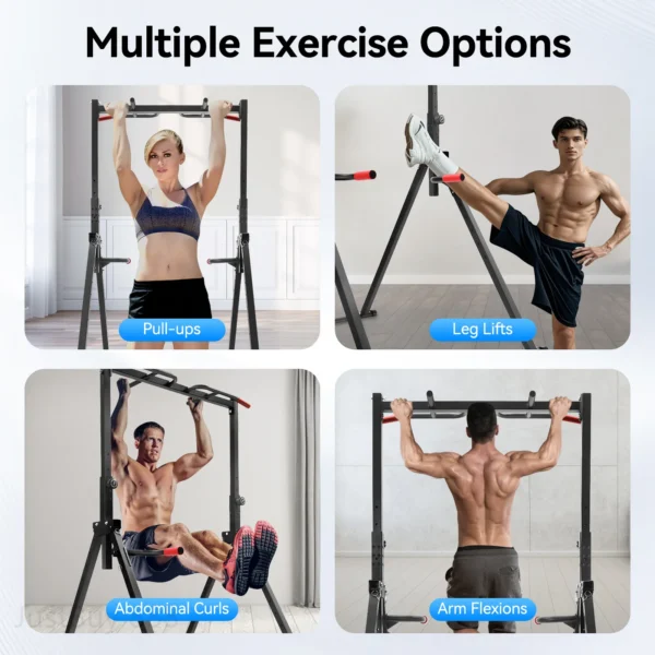 Foldable Triangular Pull up Bar Station Multifunctional Freestanding Traction Bar（200kg Capacity）for Strength Training - Image 3