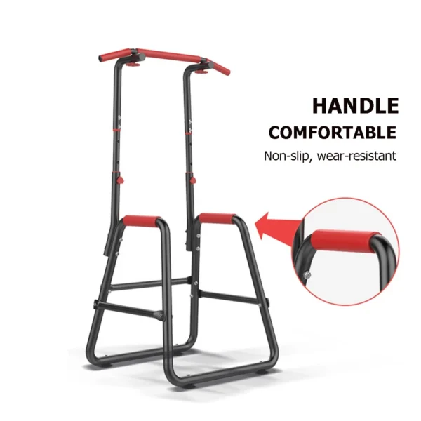 Indoor Height Adjustment Parallel Bars Home Fitness Pull up Tower Power Chin Station - Image 4