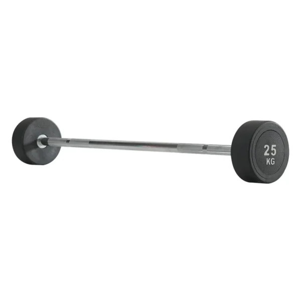 10 Pieces Fixed Barbell Set With Barbell Rack, 200KG Barbells Indoor Workout Equitment Gym Integrated Rubber Covered Barbell - Image 3