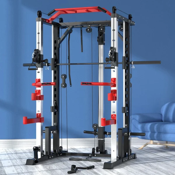 Smith machine squat rack, gantry stand, household comprehensive trainer, free squat bench press stand