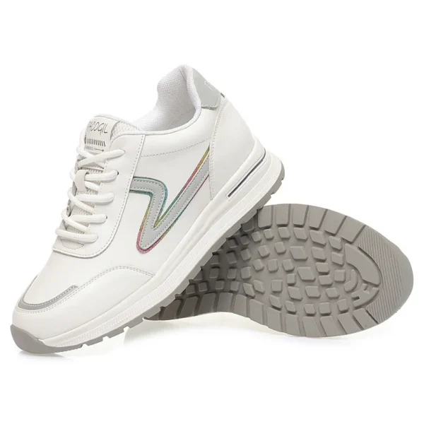 Spring Round Head Deep Mouth Sneakers Women Light Versatile Breathable Cross Casual White Shoes Forrest Tennis Sneaker - Image 6