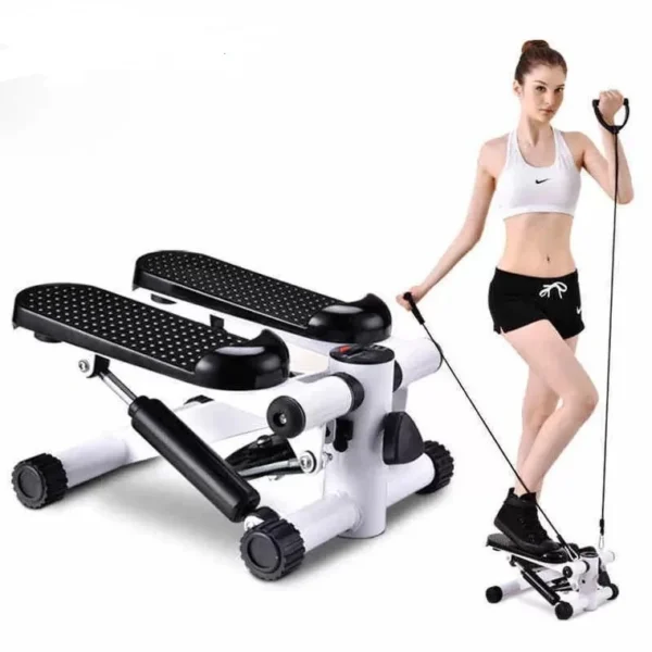 Professional Mini Stair Stepper for Workout Portable Aerobic Exercise Equipment Adjustable Resistance Rope Metal Construction