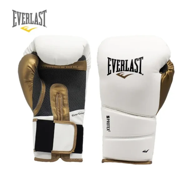 Ever Black Gold Boxing Gloves Professional Training Leather Punching Bag Muay Thai MMA Fighting Gloves Unisex
