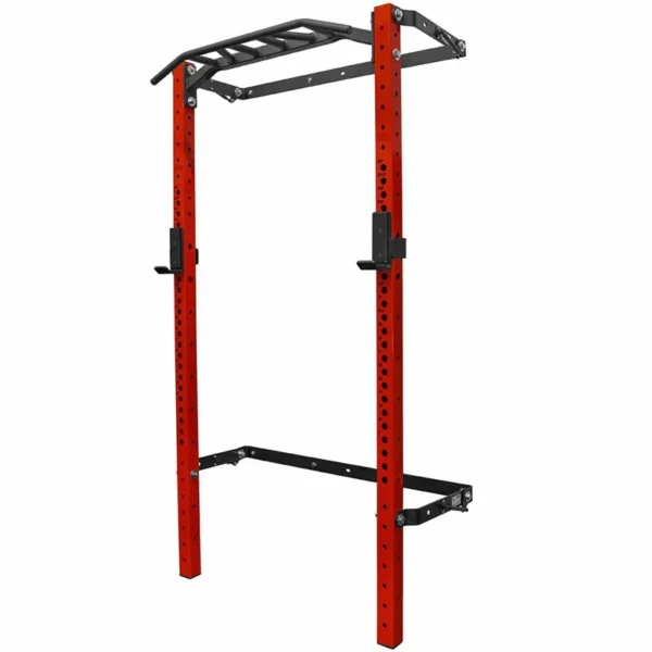 Commercial Multi-Function Wall-Mounted Folding Power Squat Rack for Home and Gym Use with Fitness Equipment Multi-Grip Bar - Image 5