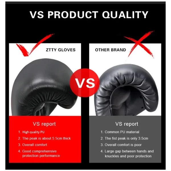 8/10/12/14/16oz Boxing Gloves Professional Adult Sanda Muay Thai Fighting Gloves Men and Women Training Sandbag Free Fight MMA - Image 3