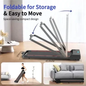 Home Gym Fitness Treadmill Portable Foldable Under Desk Running Machine Mini Walking Pad for Cardio Training Home Exercise