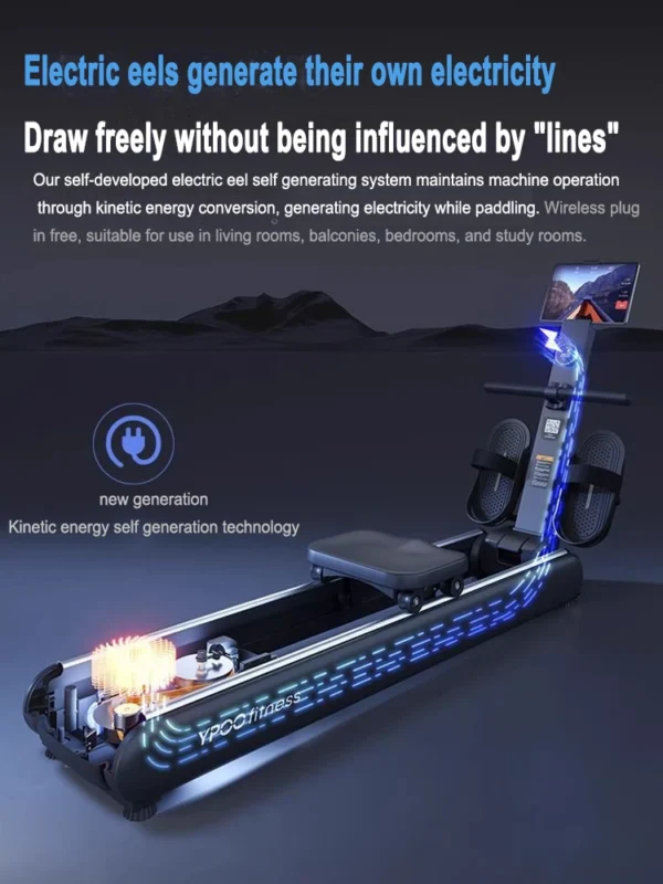 V2 Intelligent Rowing Machine Home Fitness Magnetron Indoor Fitness Equipment Foldable Magnetic Resistance Fitness Machine - Image 6