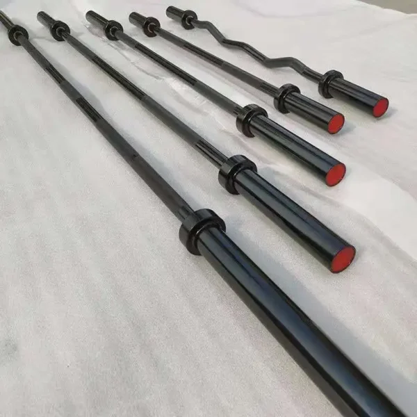 Professional 2inch Hole Black Zinc Barbell 20kg Weight Lifting Bar Hard Chrome Barbells - Image 2