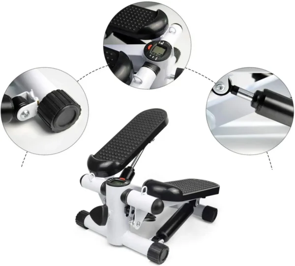 Professional Mini Stair Stepper for Workout Portable Aerobic Exercise Equipment Adjustable Resistance Rope Metal Construction - Image 3