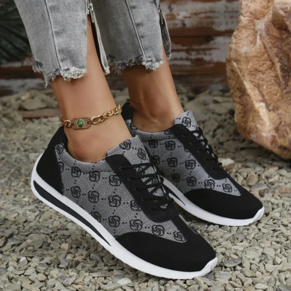 Spring and Summer Women Designer Mouth Breathable Cross Strap Sneakers Flat Comfortable Casual Walking sneakers Zapatos De Mujer - Image 6