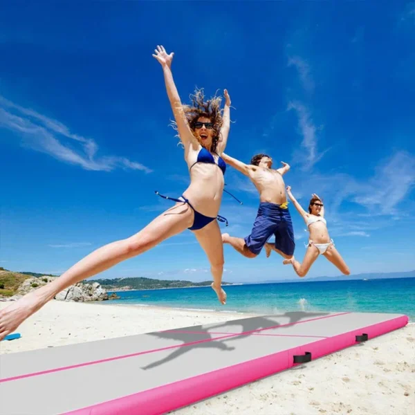 Custom Logo Hot Selling Inflatable Air Track With Electric Pump Gymnastics Tumbling Air Mat Indoor Outdoor Yoga Training Floor - Image 2