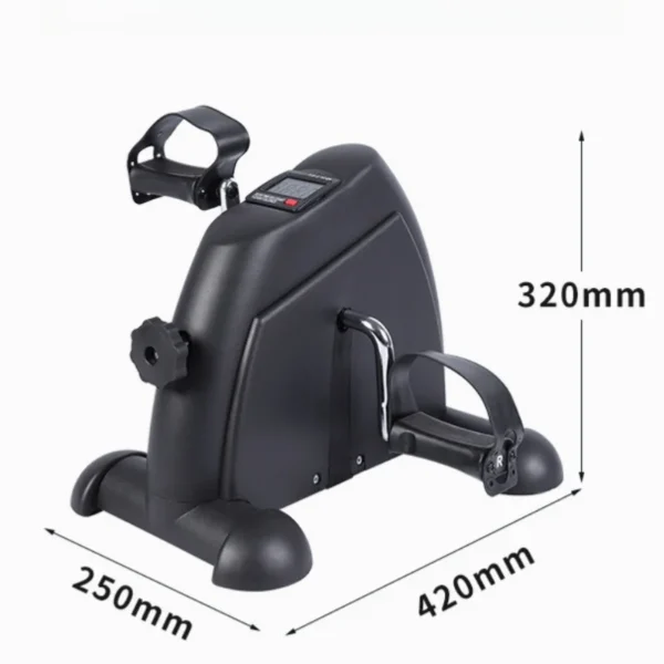 Mini Exercise Bike Static Bike Under Desk Pedal Exerciser Adjustable Magnetic Resistance Arm Leg Trainer LCD Display Home Gym - Image 2