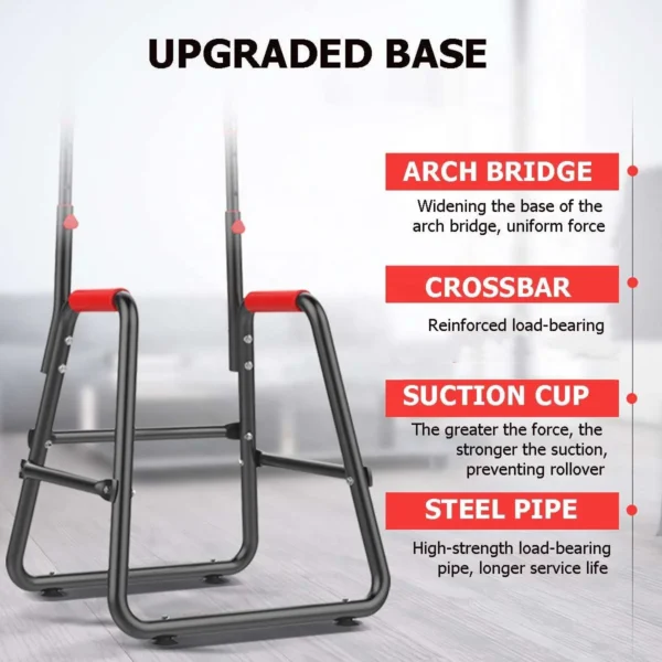 Indoor Height Adjustment Parallel Bars Home Fitness Pull up Tower Power Chin Station - Image 5