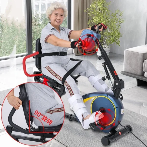 Household Fitness Exercise Bike, Upper and Lower Limb Electric Machine Bicycle, Elderly Rehabilitation Training Device - Image 3