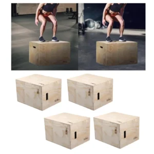 Wooden Plyo Box Multipurpose Step up Box Jumping Agility Box for Jumping Conditioning Strength Training Workout Lunges Home Gym