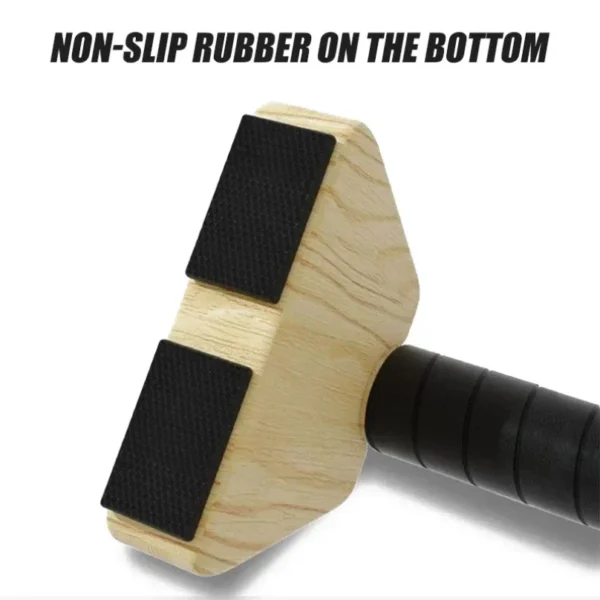 Push Up Russian Stand Wooden Single and Parallel Bars Inverted Stand Practice Solid Wood Strength Training Equipment - Image 2