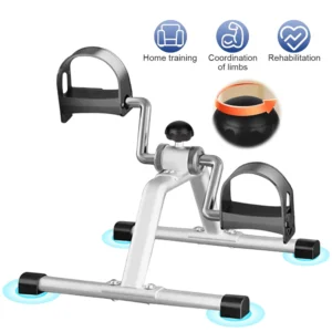 Folding Portable Arm Leg Exercise Bike with Adjustable Resistance Under Desk Bike Stationary Exercise Bike for Home Exercise