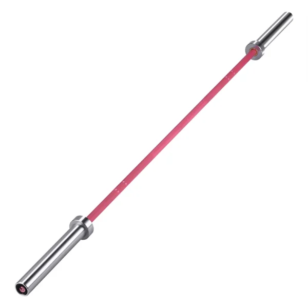 Gym Equipment 2.01m Weightlifting Barra Gym Barbell Weight Women Olimpi Bar pink 15kg Weight Lifting Barbells Bar for Sale