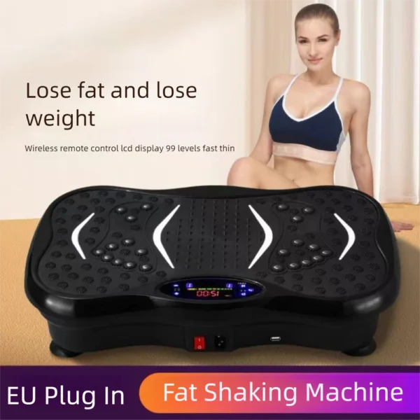 4D Vibration Fat Shaking Machine Mini Music Vibration Platform Plate Cardio Training Multifunctional Body Shaping Machine - Image 2