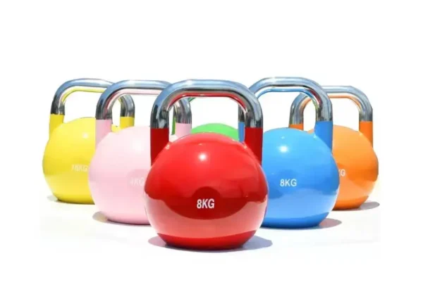 Wholesale Custom Logo Colorful Cast Iron Competition Gym Home Fitness Vinyl Kettlebell - Image 3