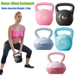 2-6kg Water-filled Kettlebell Soft Kettlebell Shock-Proof Dumbbell Weights Anti Slip Grip Hand Weights for Strength Training