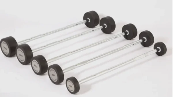 PU Small Barbell Straight Bar Curved Bar Weightlifting Barbells for Gym Hard Pull Small Barbell - Image 3