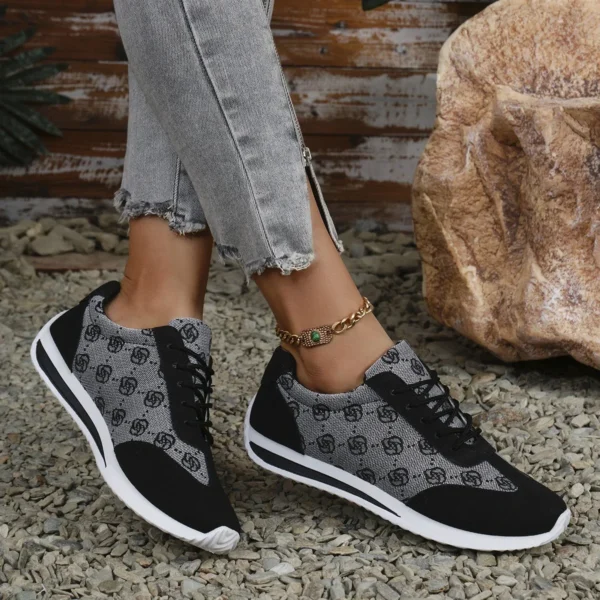 Spring and Summer Women Designer Mouth Breathable Cross Strap Sneakers Flat Comfortable Casual Walking sneakers Zapatos De Mujer - Image 5