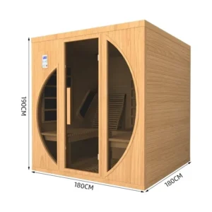 A17 Double recliner sweat room Far infrared tourmaline light wave room Single dry steam sauna room