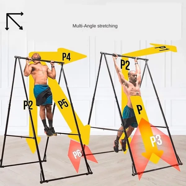 Best Quality Sturdy Steel Power Tower Foldable Free Standing Workout Station Pull-up Bar Home Gym Horizontal Bars - Image 4