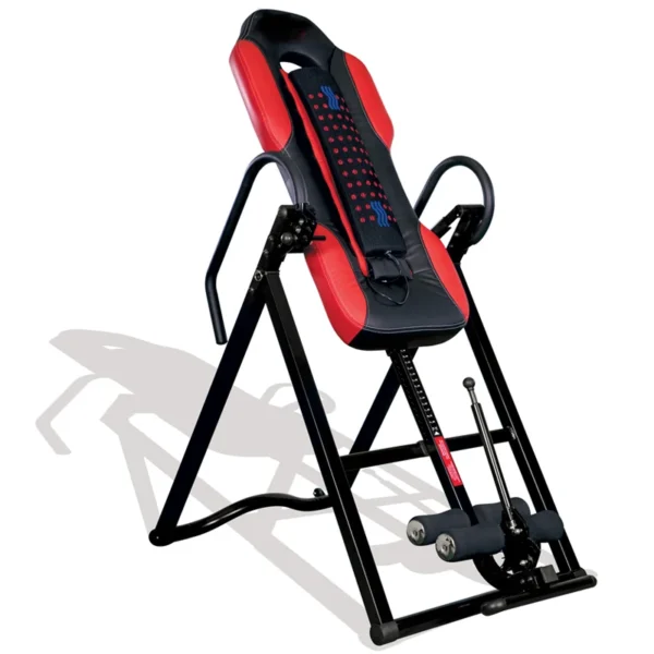 Gym Equipment Adjustable Folding Gravity Chair Handstand Machine Back Pain Inversion Table With Heating & Vibration Massager - Image 2