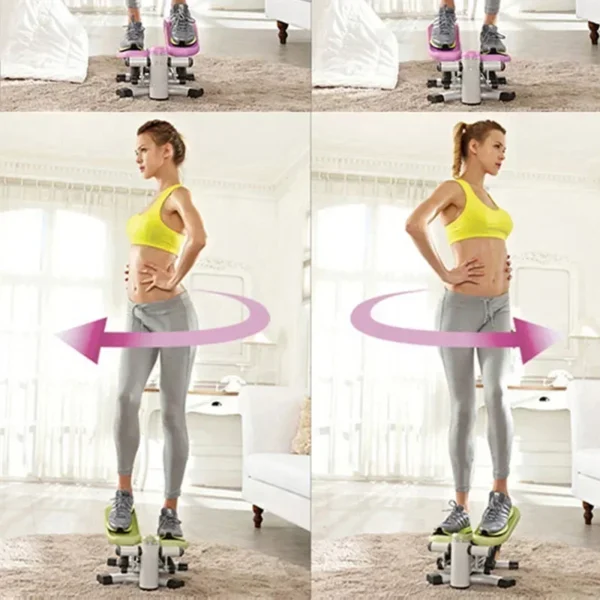 Small fitness equipment left and right swing pedal machine twist stepper silent female slim leg home exercise portable exercise - Image 6
