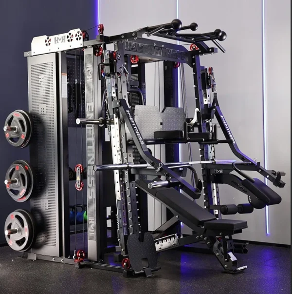 NEW Commercial Smith Machine | Multi-Functional Home Gym Equipment with Integrated Squat Rack and Cable Crossover - Image 4