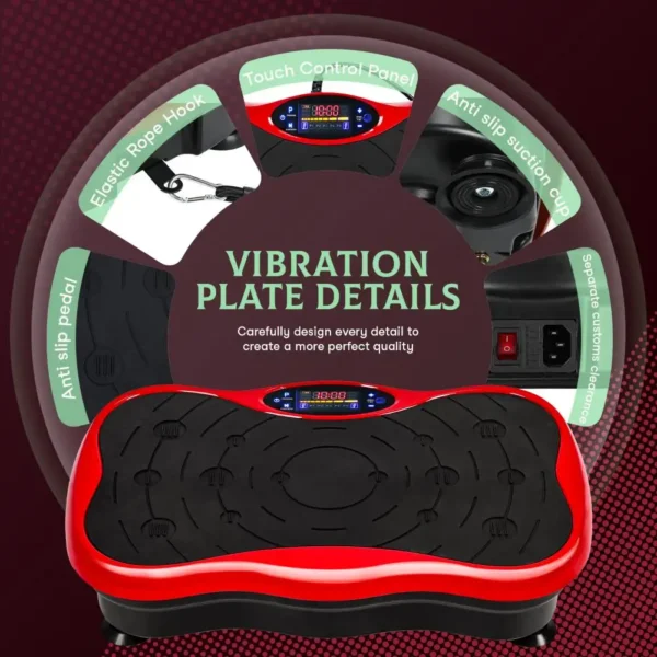 Power Waver Vibration Plate Exercise Machine, Vibrating Plate Machine for Lymphatic Drainage, Whole Body Vibration Plate Machine - Image 5